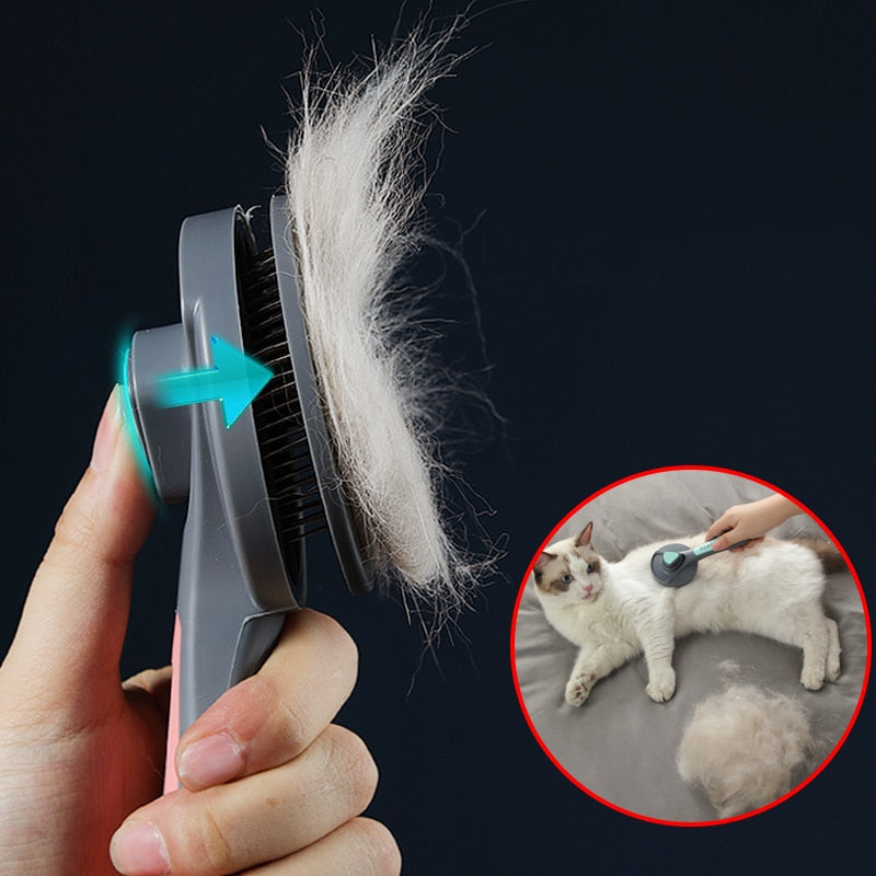 Pet hair brush